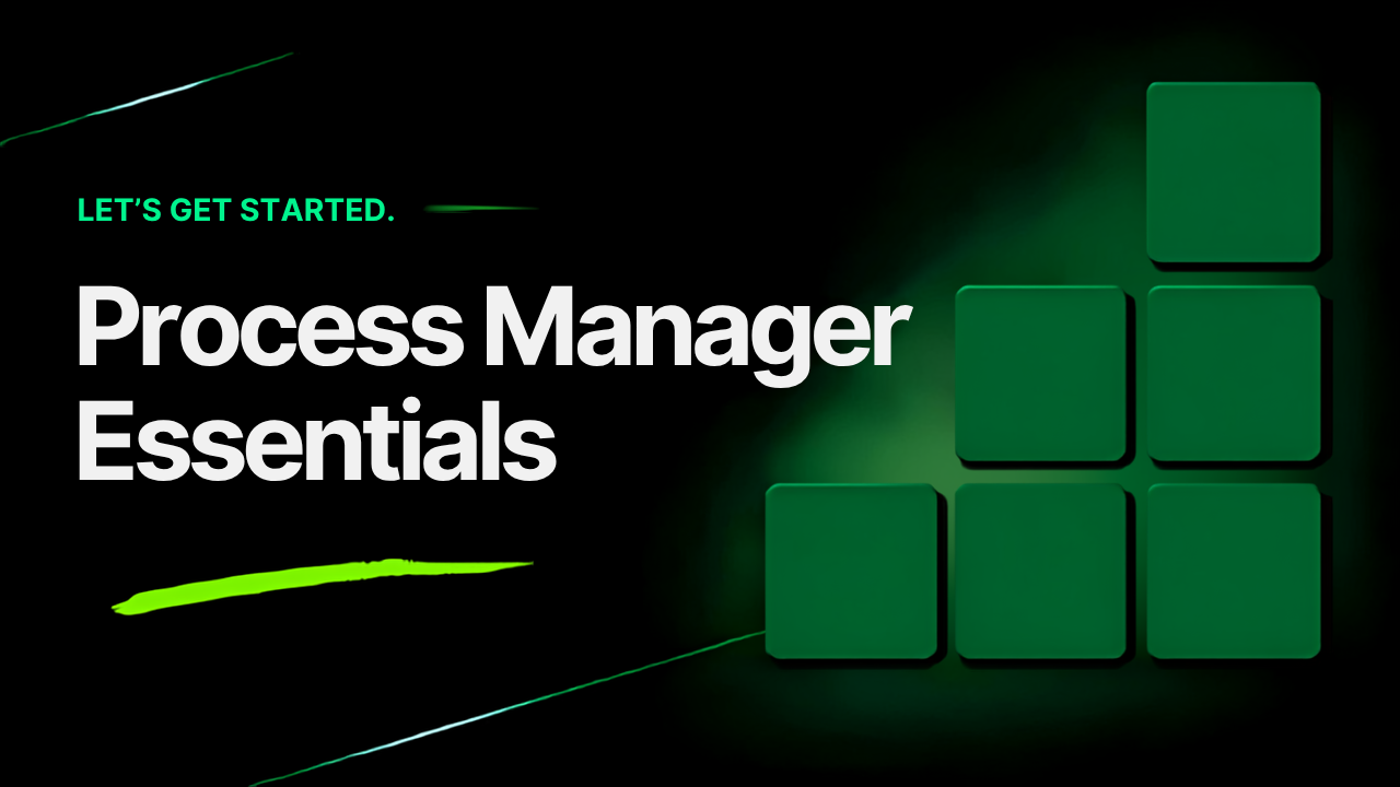 Process Manager Essentials poster — click the play button to start the video